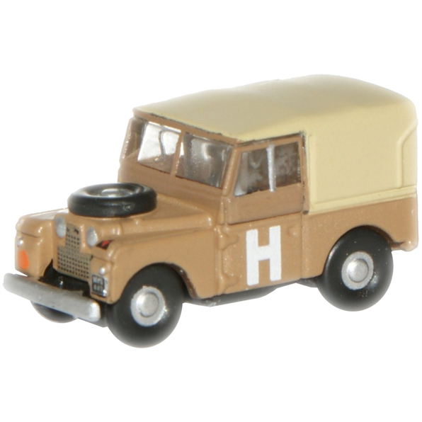 Modellino Oxford Diecast Land Rover 88&Prime; Sand Militare &ndash; Scala N 1:148 &ndash; BNIB